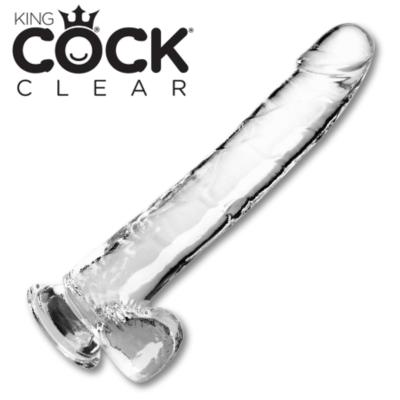 Gode 11 pouces avec Testicules - King Cock Clear