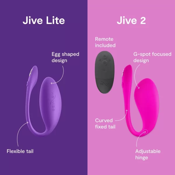 Vibrateur We-Vibe Jive Lite avec contrôle via application.
