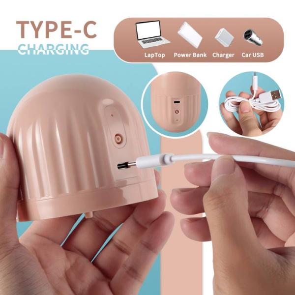 Masturbateur avec alimentation rechargeable via USB.