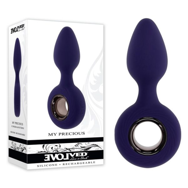 Plug anal vibrant My Precious avec 12 vitesses et motifs.