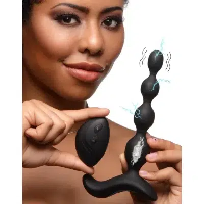 Télécommande des perles anales vibrantes Zeus
