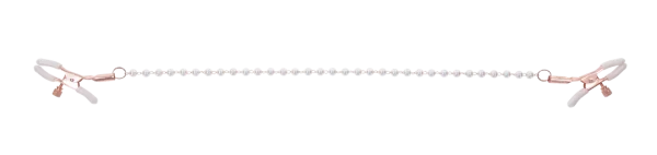 Pinces mamelons en or rose pour une touche de luxe.