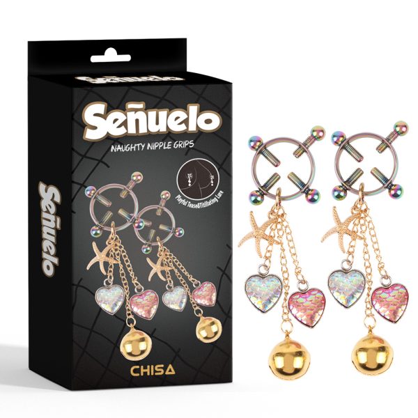 Chaînes avec cœurs et étoiles de mer Senuelo