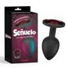 Plug anale en silicone large ornée d'un bijou Senuelo