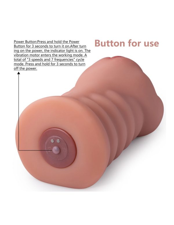 RAMAR - Masturbateur réaliste vibrant avec matériau en silicone doux.