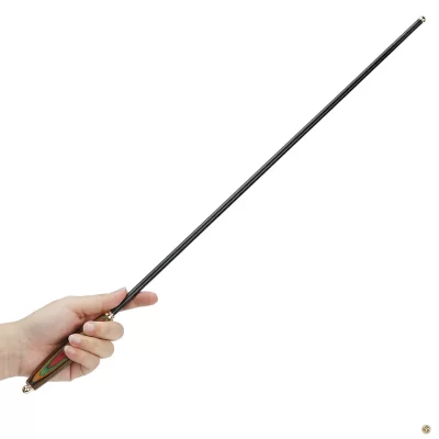 Tige de fessée en fibre de carbone Roomfun avec poignée en bois coloré.