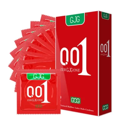 Conception ultra fine des condoms Ultra-Mince 0,01 GJG pour une sensibilité accrue.