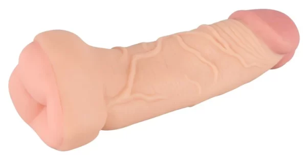 Vue détaillée du matériau Nature Skin du modèle anus, flexible et réaliste.