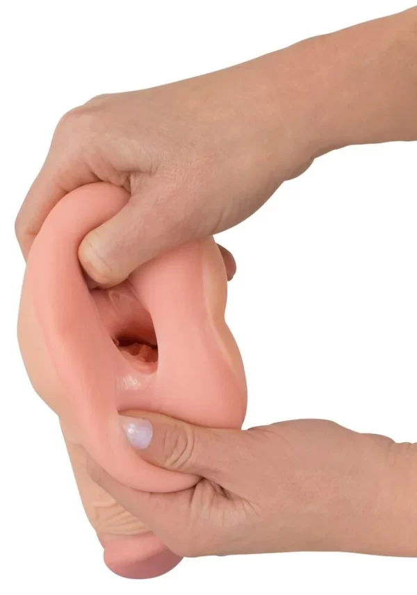 Présentation des dimensions et de la texture des deux modèles du 2en1 Extension + Masturbateur.