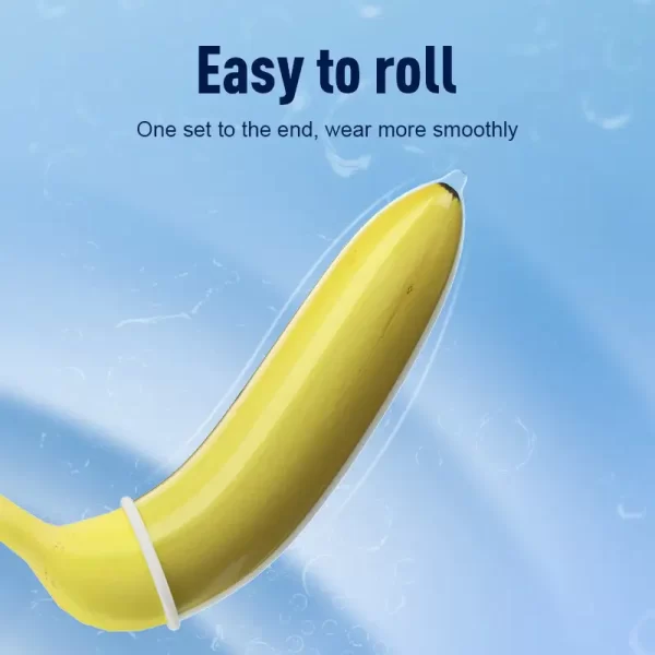 Réservoir spécial pour une protection supplémentaire avec le Condom Ultra-Mince 0.03 de GJG.