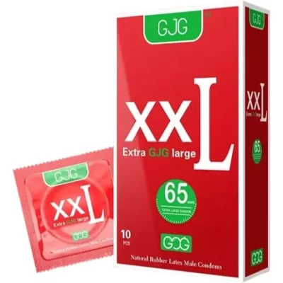 Condom XXL 65mm de GJG - Taille extra-large pour un confort optimal.
