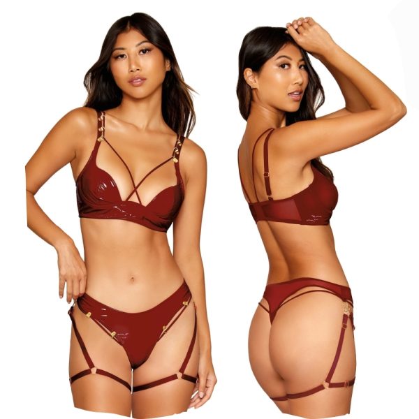 Ensemble 2pcs en vinyl de Dreamgirl