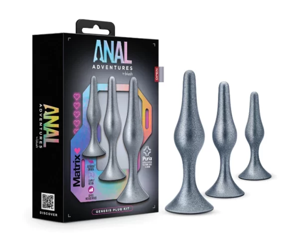 Ensemble de plugs anales Genesis – trois tailles pour une progression en douceur.