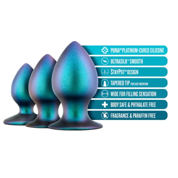 Finition scintillante du plug anal MetaVerse.