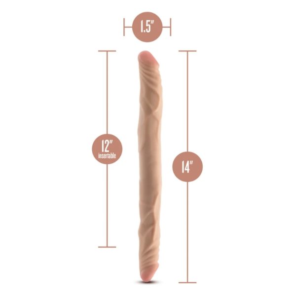 Gode Double Dr. Skin Plus - Vue Complète des 14 Pouces