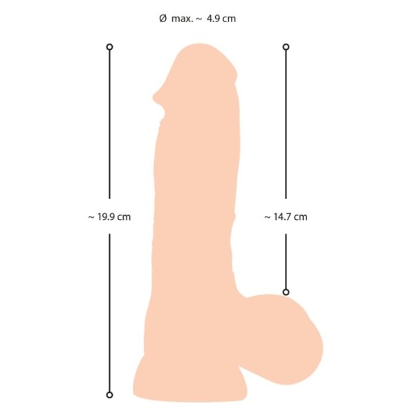 Dildo réaliste de 7,87 pouces avec peau mobile