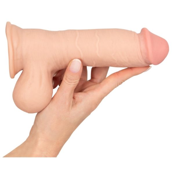 Utilisation mains libres du dildo avec peau mobile