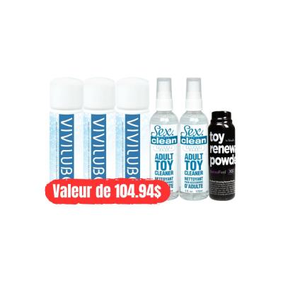 Promo Masturbateur Xise - 3 Lubrifiant VIVILUB + 2 SexClean + 1 Poudre de Restauration