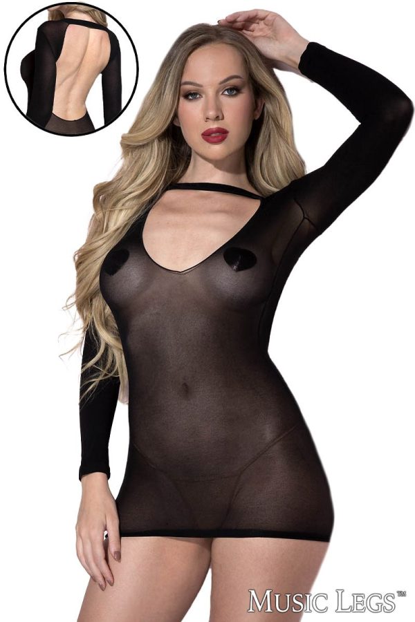 Vue avant de la Mini-Robe en Résille