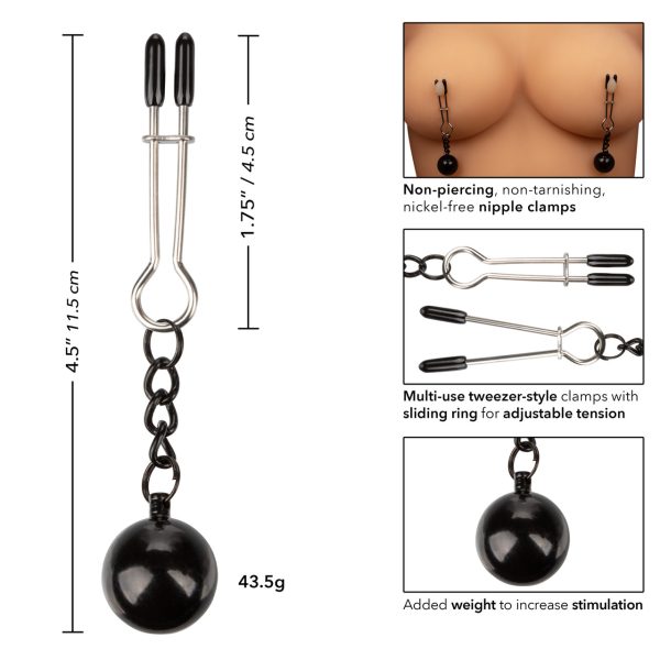 Nipple Grips – Vue de Profil des Pinces à Épiler
