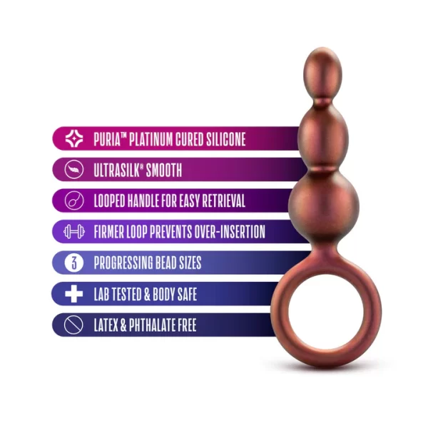 Explorez le plaisir anal avec la Plug Anale Beaded Loop de la collection Anal Adventures.