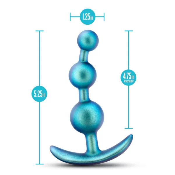 Plug Anale Gamma de la Collection Anal Adventures, dimensions 13,3 cm x 3,2 cm.