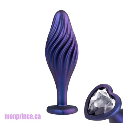 Plug anale Swirling Bling de la collection Anal Adventures Matrix.