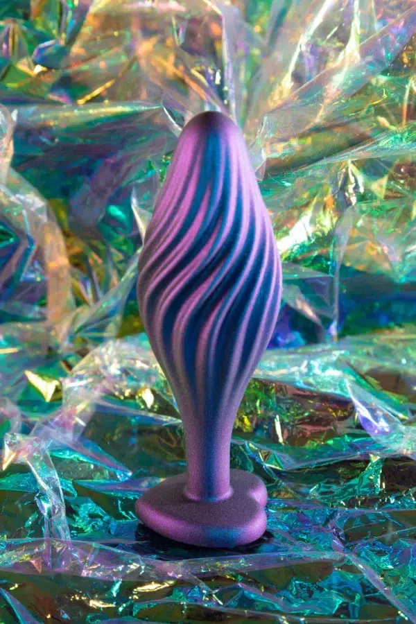 Matériau en silicone Puria™ de la plug Swirling Bling, sûr pour le corps.