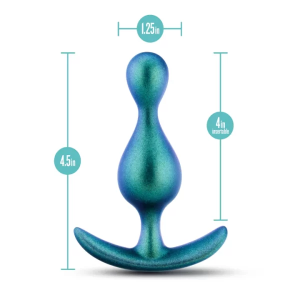 Plug Anale Photon de la Collection Anal Adventures Matrix, dimensions 11,4 cm x 3,2 cm.