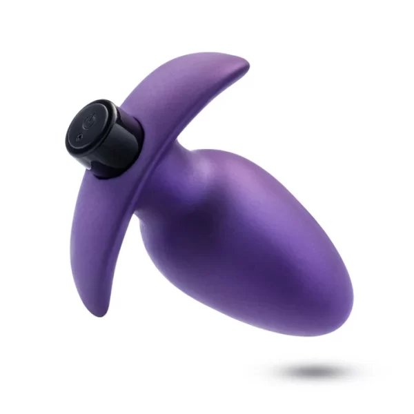 La Plug Anale Vibrante Excelsior compatible avec les lubrifiants à base d'eau, dimensions 8,9 cm insérables.