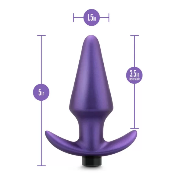 Plug Anale Interstellar de la Collection Anal Adventures Matrix, dimensions 12,7 cm x 3,8 cm.