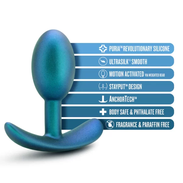 Plug anale Nebula avec design StayPut™ pour un confort optimal.