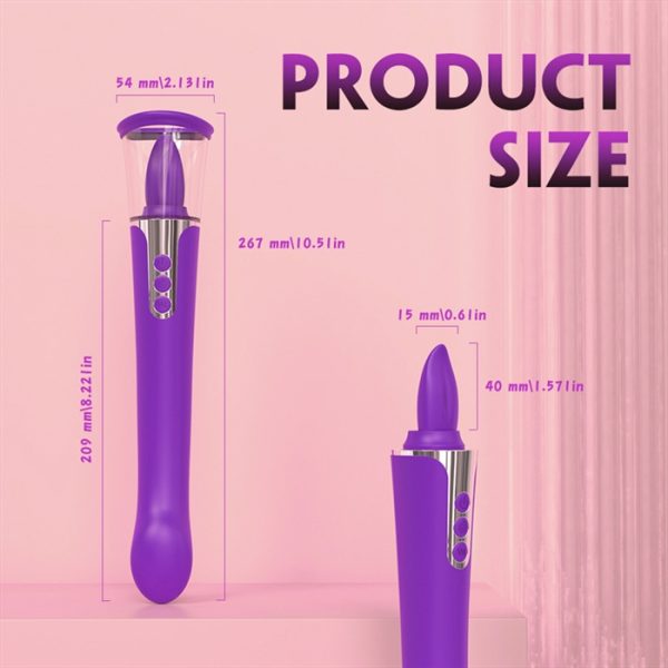 Langue vibrante du Siphon Vibe + pour une stimulation clitoridienne intense.