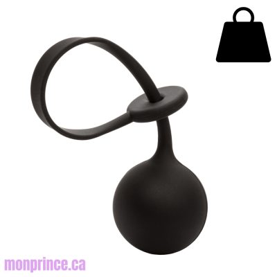 Lasso d'Érection Lesté en Silicone de CalExotics avec balle pondérée.