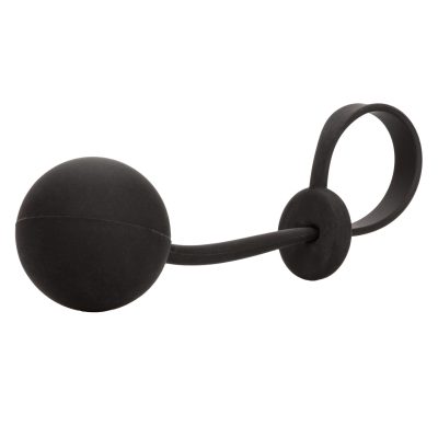 Lasso en silicone hypoallergénique avec balle stimulante.