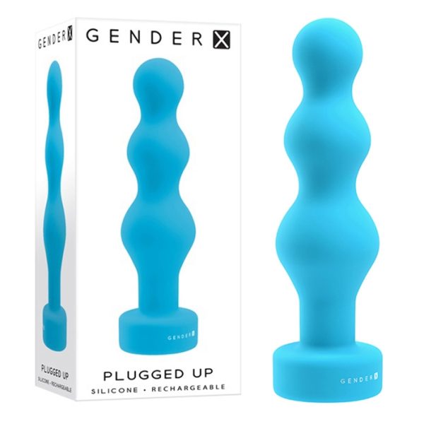 Vue latérale de la plug anale avec bulbes gradués.