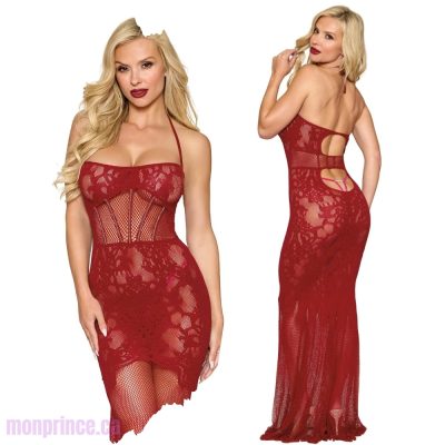 Robe BodyStocking de Dreamgirl avec détails en strass sur le buste.