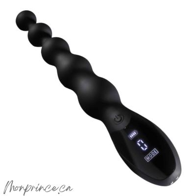 Vibromasseur Perlé Backdoor Baton avec perles graduelles pour stimulation anale.