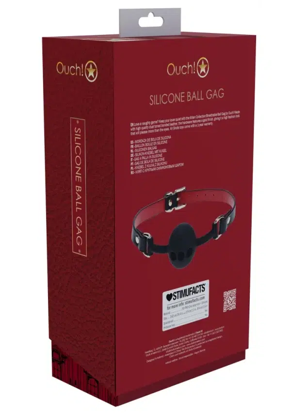 Sangle ajustable en cuir PU du bâillon Milan.