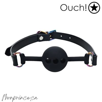 Bâillon-Boule Venice de Ouch! avec finition iridescente élégante.
