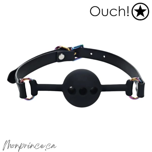 Bâillon-Boule Venice de Ouch! avec finition iridescente élégante.