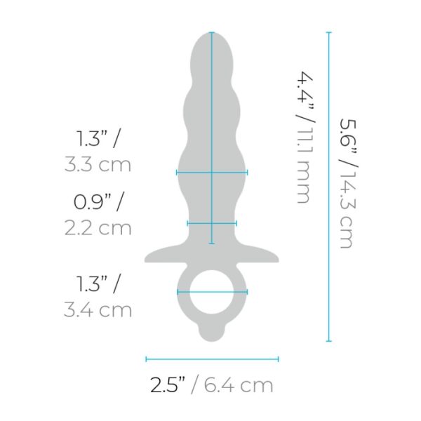 Dimensions du plug Bounce pour une insertion optimale.