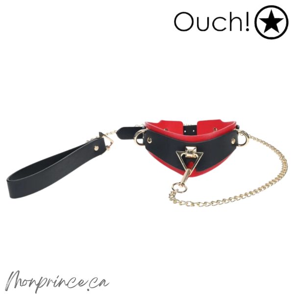 Collier avec Laisse Milan de Ouch! avec finition iridescente.