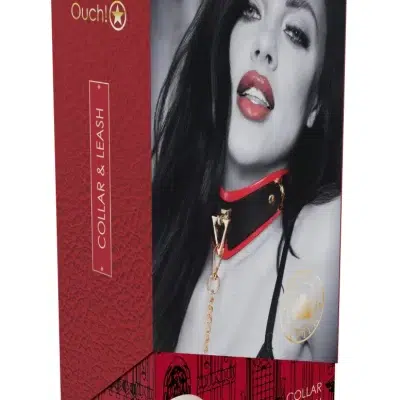 Vue du collier ajustable en cuir PU de la collection Milan.