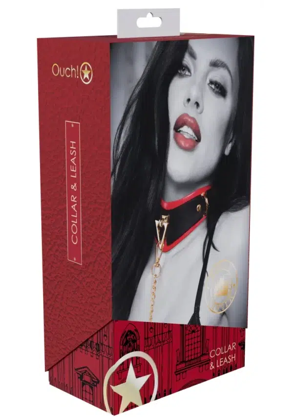 Vue du collier ajustable en cuir PU de la collection Milan.