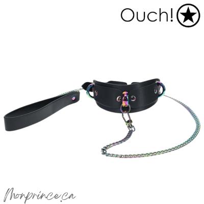 Collier avec Laisse Venice de Ouch! avec finition iridescente élégante.