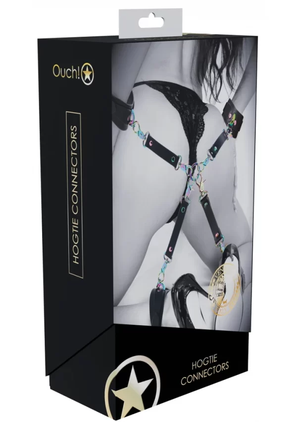 Vue détaillée du connecteur Hogtie Venice en cuir PU.