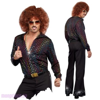 Chemise disco holographique du Costume Disco Dude.