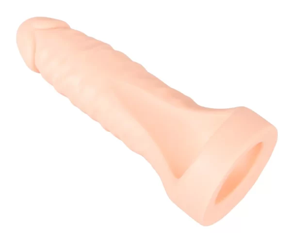Cock/ball ring extensible avec dildo de Realistixxx.