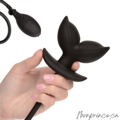 Plug Gonflable en Silicone en cours de gonflage pour des sensations sur mesure.